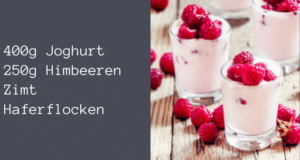 gesundes Abnehmen Rezepte - Himbeerjoghurt