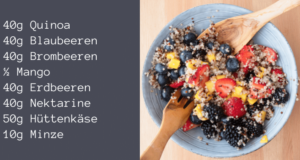 gesundes Abnehmen Rezepte - Quinoa-Fruchtsalat