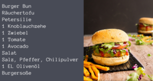 gesundes Abnehmen Rezepte - Räuchertofu Burger