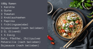 gesundes Abnehmen Rezepte - Ramen mit Tofu