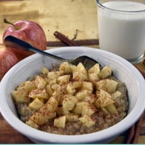 Abnehmen mit Haferflocken - Apfel Zimt