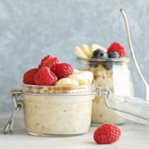 Abnehmen mit Haferflocken - overnight oats