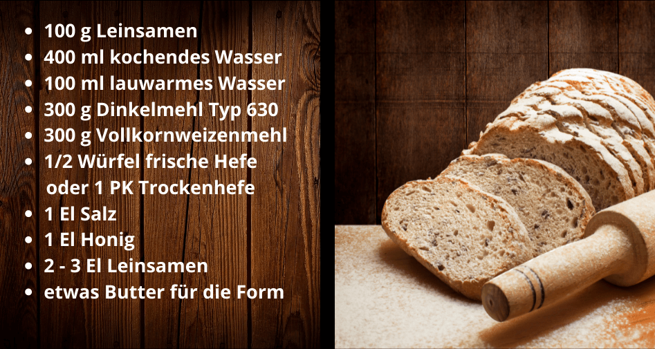 Beitragsbild Leinsamenbrot Zutaten